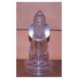 Antique AVOR glass Santa Claus candy container,