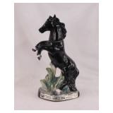 1967 Rearing black stallion horse Jim Beam