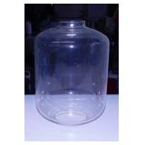 Antique glass kerosene globe, 7.5" x 11.5"