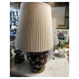 Large table lamp w/ pleated shade