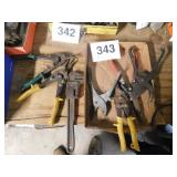 Monkey wrench & tin snips