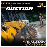 NORTHEAST US LIVE & ONLINE PUBLIC AUCTION- OCTOBER 12TH AT 9AM ET