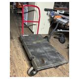 Red/ Black HD Platform Truck, 2500 lb Capacity,