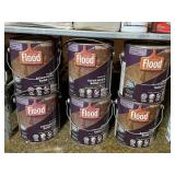 6- Gallon Size Cans of "Flood" Exterior Stain