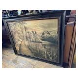 Kirklands "Take My Lead" Painting in Black Frame,