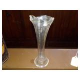 Glass Bud Vase 9"