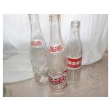 3 Early Pepsi bottles