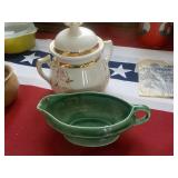 Porcelain Jar and Gravy Boat