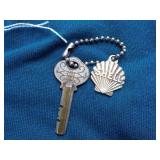 Shell C 54 NYC B206525 Key and Keychain