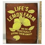 Metal Lemon Farm Sign See Photos for Details