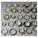 Large Collection Fashion Rings See Photos for