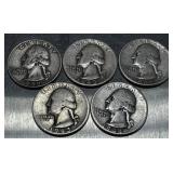 (5) Silver Quarters See Photos for Details