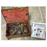 Estate Jewelry w/Ornate Box See Photos for