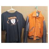 Towanda Letterman coat & T shirt