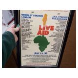 Live Aide framed