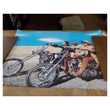 Motorcycle poster 1969 damaged 40X30