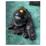 HJC Motorcycle Helmet and Leather Jacket