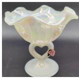 Fenton Iridescent Bud Compote