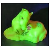 Fenton Custard Satin Painted Foal