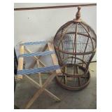 Large Bird Cage & Wrack