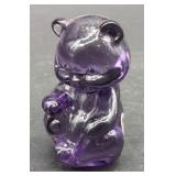 Fenton Amethyst Bear