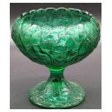 Viking Emerald Green Water Lily Compote