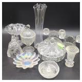 (10) Clear Glass/Crystal Pieces