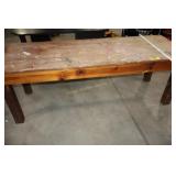 7 ft wooden table