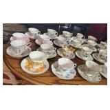 Cup And Saucer Collection - 24 pieces