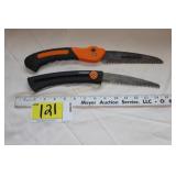 2 folding saws - Buckmaster & Gerber