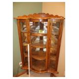 Corner curio cabinet