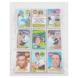 Lot Of 18 Different Baseball Cards From 1969