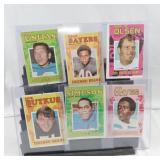 6 Football Pins Ups. Merlin Olsen, Gale Sayers,