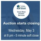 Auction begins to close Wednesday, May 3, 2023,