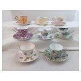 Tea Cup And Saucer Lot Of 8 Different Sets Which