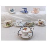 Tea Cup And Saucer Lot Of 8 Different Sets