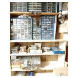Garage Organizers with assorted parts: