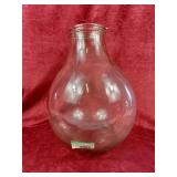 Large glass wide mouth demijohn