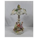 Hand painted decorative lamp