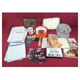 CN memorabilia including flatware, napkins,