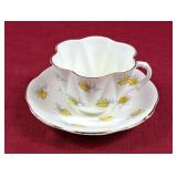 Shelley Yellow Roses Tea cup and Saucer. Pings