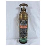 Small Brass Carbon Tet Fire Extinguisher.