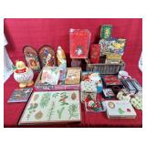 Christmas decorations! Cookie jar, place mats,