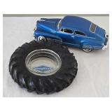 Goodyear Tire Ashtray & 1948  Chevrolet Car