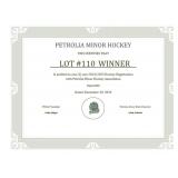 One (1) 2024/2025 Petrolia Minor Hockey