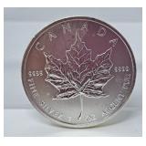 1 oz Silver Canada .999 2012 $5 coin