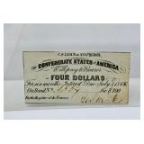 The Confederate States of America $100 Bond dated