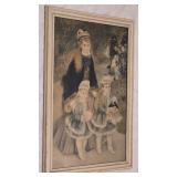 Renoir Mother and Children framed 17"ï¿½ 26"