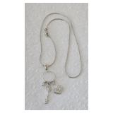 Sterling Silver 925 Italy Necklace with Pendent