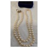 24" String of Pearls  with safety chain